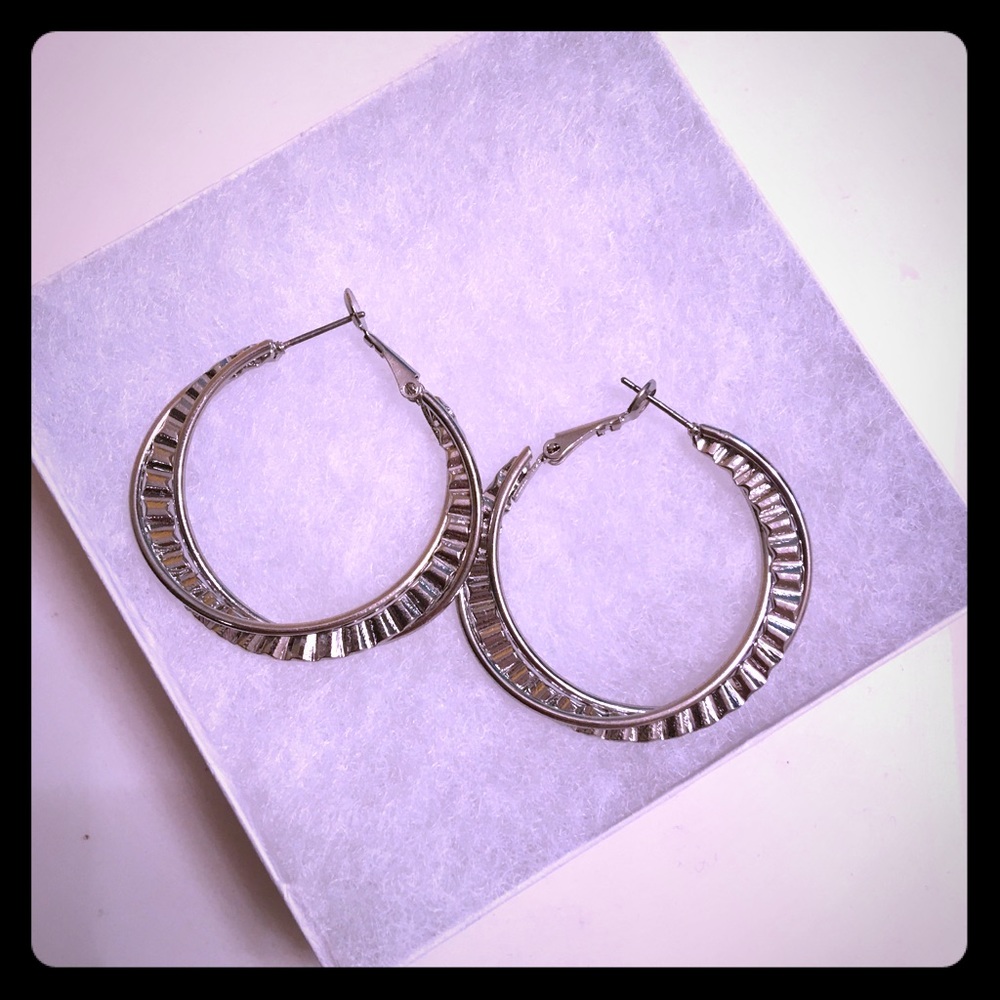 Brand New Silver Hoop Earrings